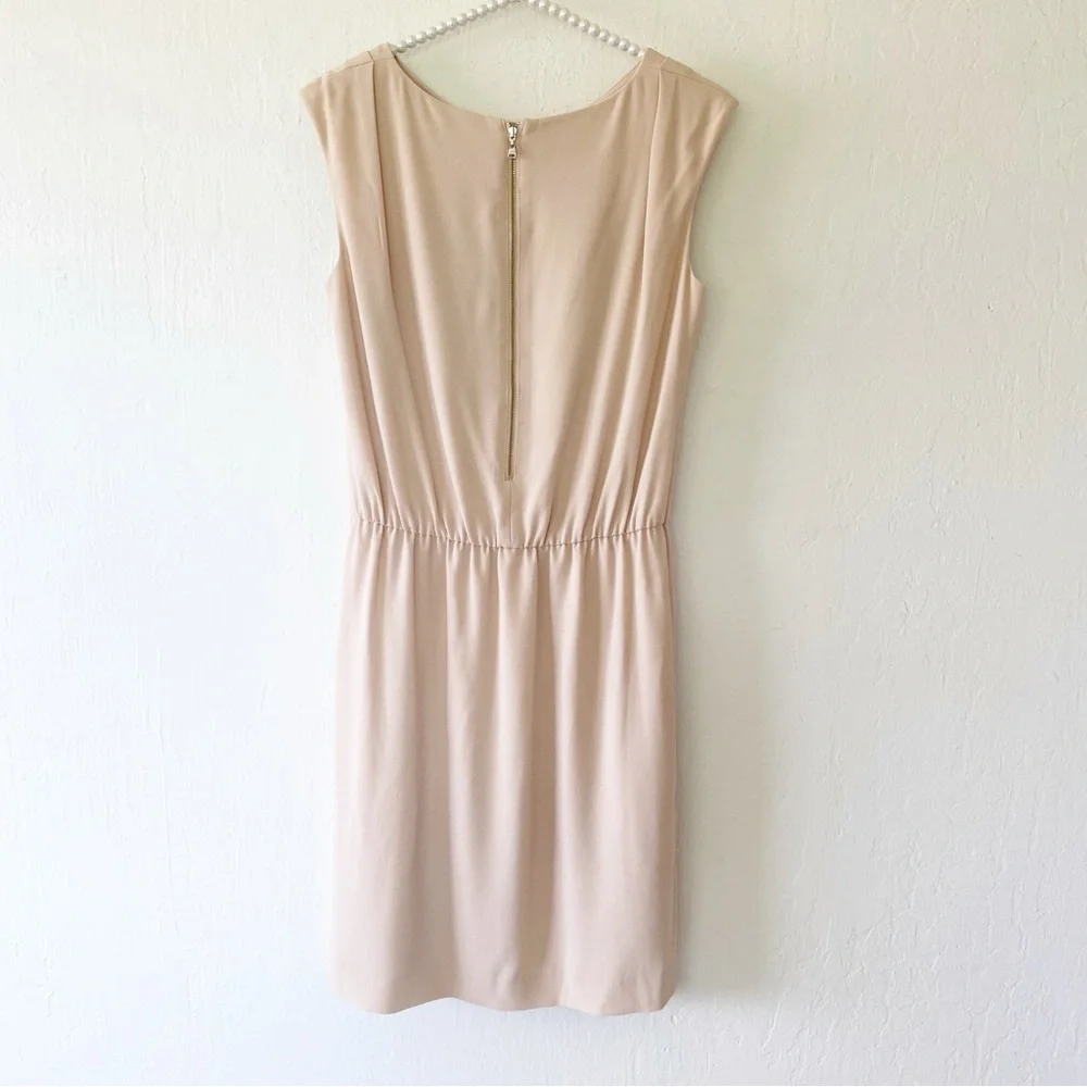Hanae Mori Alma en Rose Ruched Dress